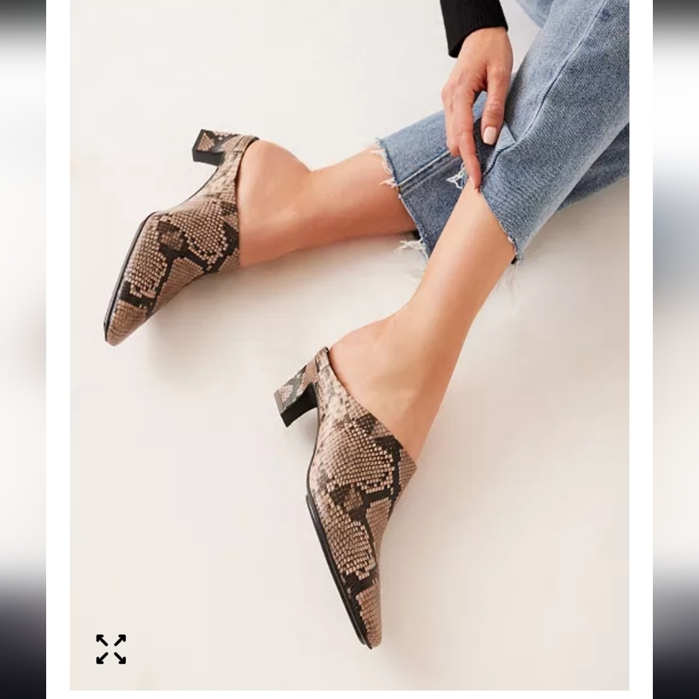 Anne KleinWomen's Sarafena Kitten Heel Dress Mules NWOT. Sz 9 - Picture 3 of 12